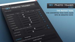 3D Photo Maker - After Effects Script