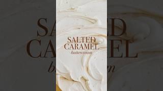 Salted caramel buttercream w/ my fave homemade caramel  recipe at sugarandsparrow.com #cake #yum