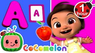 ABC's with Nina! ( Spanish Alphabet ) | Nina's Familia | CoComelon Nursery Rhymes & Kids Songs