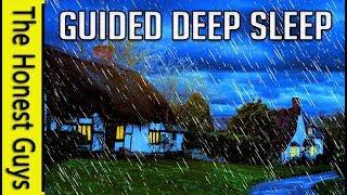 GUIDED SLEEP MEDITATION STORY: The Autumn Cottage (With Gentle Rain, Wind & Fire Sounds)