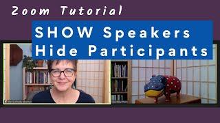 Show Speakers & Hide Participants | Zoom Focus Mode & Spotlight Tutorial