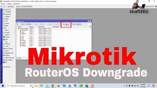 How to Downgrade MikroTik RouterOS and Firmware Safely | Step-by-Step Guide