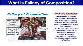 What is Fallacy of Composition?