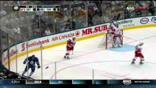 Mitch Callahan breakaway goal 3-1 Detroit Red Wings vs Toronto Maple Leafs 9/28/13 NHL Hockey