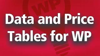 The Best Wordpress Table Plugin - Pricing Table or Normal Table