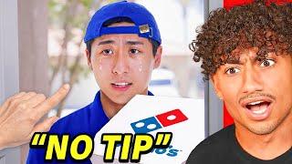 RICH KID WON'T TIP PIZZA DRIVER!!