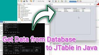 Java and Mysql | How to Get Data from Database to JTable in Java | Display MySQL Data into JTable ⠀