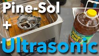 SHOOTOUT Ultrasonic Cleaner Filled With Pine-Sol Vs. a Pine-Sol Soak to Clean Carburetor Parts