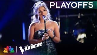 Claudia B.'s Emotional Performance of Bruno Mars' "Talking to the Moon" | The Voice Playoffs | NBC