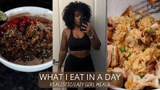 WHAT I EAT IN A DAY | REALISTIC + LAZY GIRL MEALS + FACTOR