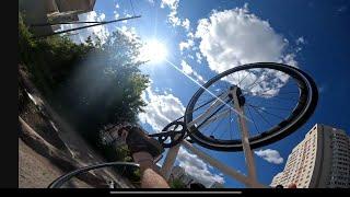 Улетел через руль на фиксе | Дтп fixed gear