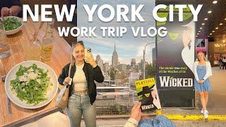 NYC TRAVEL VLOG ️ first work trip, seeing Wicked on Broadway, Times Square | Charlotte Pratt