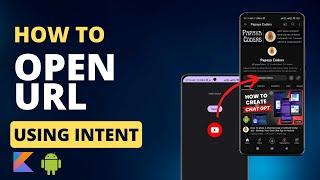 how to open url using intent in android kotlin | Open URL on TextView, Button or ImageView