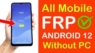 ANDROID 12:- All Mobile Phones FRP UNLOCK (without pc) | Android 12 Go EditionNew Method