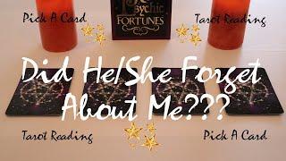 Did He/She Forget About Me | Did They Move On | Pick A Card