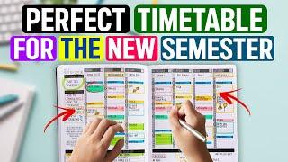 TOPPERS TIMETABLE for the NEW SEMESTER| Best Time Table for Students| Secret of every Topper