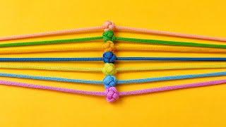 How to tie easy knot pattern # Paracord/Macrame #18