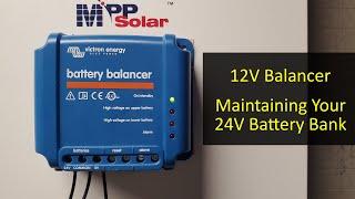 Maintaining a 24V+ Battery Bank with a Victron 12V Battery Balancer