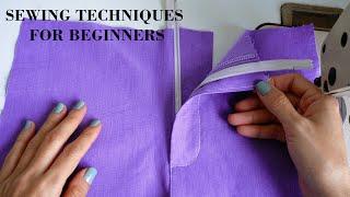 How To Sew Fly Front Zipper/ Invisible Zipper | Sewing Techniques For Beginners | Thuy Sewing