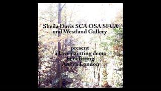 Anova Live Painting demo by Sheila Davis SCA OSA SFCA