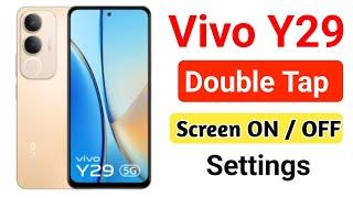 vivo y29 5g me double tap screen on off kaise kare !! how to enable double tap screen on in vivo y29