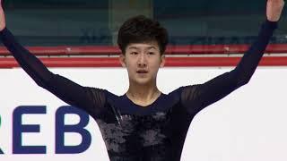 Yan HAO CHN Men Free Skating - Zagreb 2017