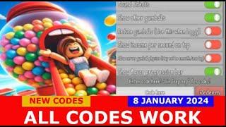 *NEW UPDATE CODES* [2X!] Gumball Factory Tycoon ROBLOX | ALL CODES | JANUARY 8, 2024