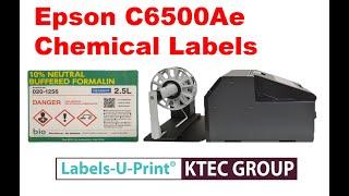 Epson C6500Ae DIY Chemical Labels - Labels-U-Print ® KTEC Group UK