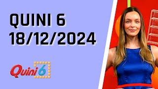 Quini 6 en vivo 18/12/2024 / Resultados del sorteo quini 6 del Miércoles 18 de Diciembre del 2024