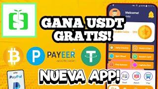 NUEVA APP!  Para Ganar USDT Gratis, PAYPAL, Bitcoin y Payeer  [Earn Cash]  ¡Mira Vídeos y Gana!