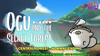 Ogu and the secret forest walkthrough #9 - Central forest - All 100% collectibles, quest & progress