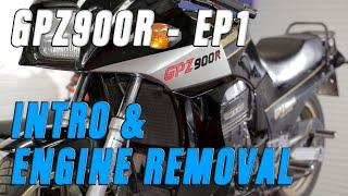 Kawasaki Ninja GPZ900R Rebuild EP1 - Intro and Engine Removal