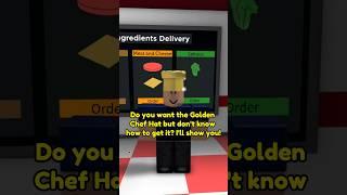 How to get the Golden Chef Hat in Roblox Cook Burgers! (For starters or the ones that dont know how)