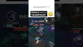 a team fight from our finals best of 5