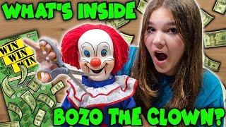 What's Inside Bozo The Clown? Cutting Open Creepy Clown Puppet