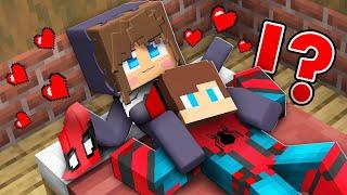 JJ SPIDER MAN fell into VENOM GIRL'S LOVE TRAP in Minecraft - Maizen