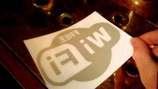 **PUB SHEDS product review** - WIFI sticker, frosted glass effect