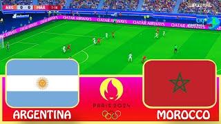 ARGENTINA vs MOROCCO || Highlights || Paris Men's Olympics Football Match 2024 || All Goals Live ️