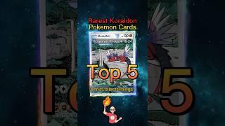 Top 5 RAREST Koraidon Pokemon Cards #shorts #koraidon #pokemonscarletandviolet