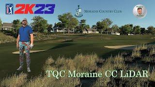 PGA Tour 2K23 - TQC Moraine CC LiDAR - Course Showcase with Flyover