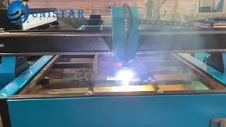 Jinan Unistar 2060 Cnc plasma cutting machine 160A for cut 25mm thickness metal