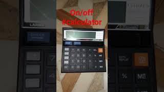 How to do power on and off of the calculator #viral