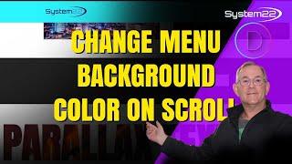 Change Menu Background Color On Scroll With The Divi Theme
