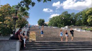 AUGUST 2020 - Odessa/Одеса (Ukraine) Potemkin Stairs & Monument to Catherine II Потьомкінські сходи