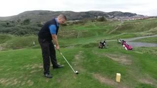 Simon Eaton. North Wales golf club. 17th hole slow motion