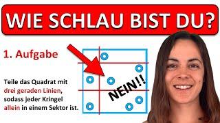  Teste deinen IQ! | Drei Logik Fragen aus einem Intelligenz Test!