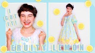  Angelic Pretty Fruity Lemon UNBOXING & TRY-ON 