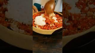 (Spicy Food Eating) - Rice with Chop Chillies - Extreme Spicy | Sisters Eating #Shorts