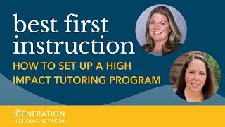 How to Set Up a High Impact Tutoring Program | BFI Webinar Series