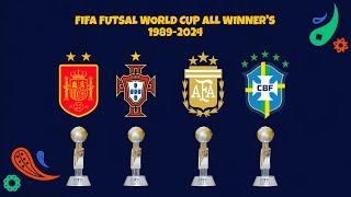 FIFA FUTSAL WORLD CUP ALL WINNER'S 1989 to 2024